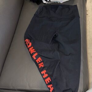 Howler head Black Leggings with Red Print and tee set